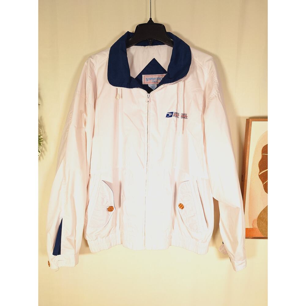Norman Todd Classic USPS Polyester/Cotton Windbreaker Jacket Large
